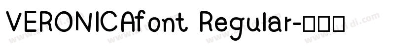 VERONICAfont Regular字体转换